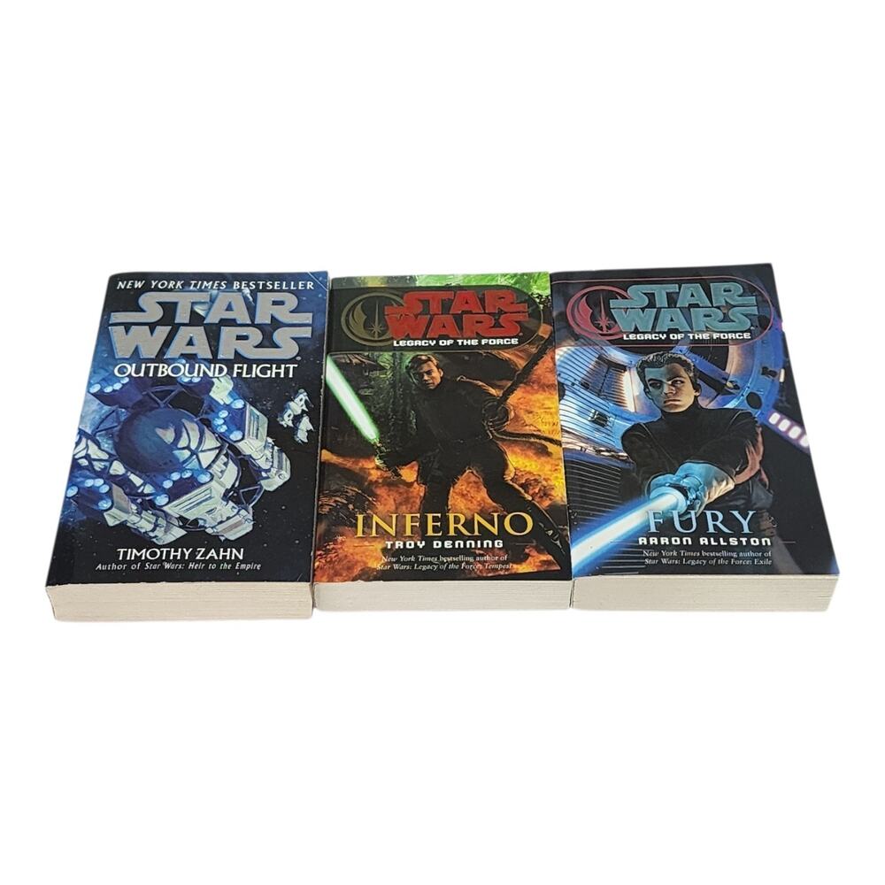 Star Wars Legacy of the Force Series Book lot of 3